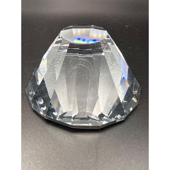 Faceted Crystal Paperweight Display Gemstone 2.5" Diameter 1.25 High - Picture 2 of 7